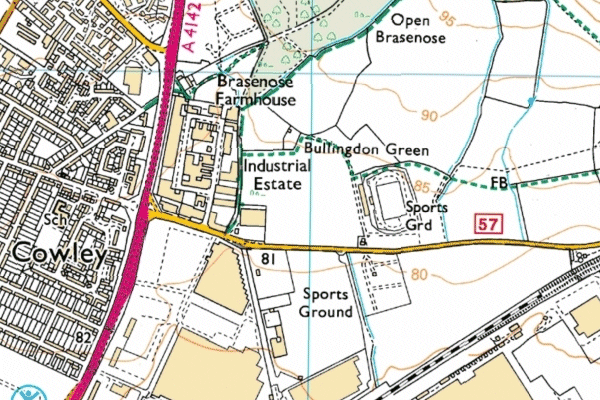 Map of Horspath Sports Ground