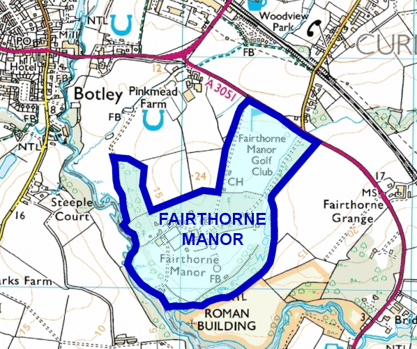 Map of Fairthorne Manor